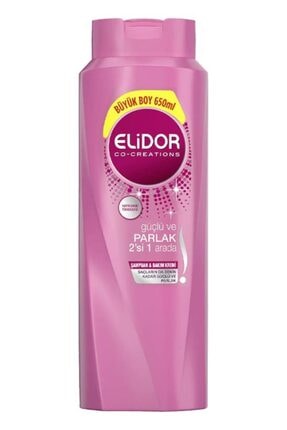 Elidor Güçlü Ve Parlak 2si 1 Arada Şampuan Ve Saç Kremi 650 Ml. Onlu Set