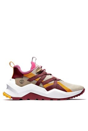 Timberland Kadın Madbury Kırmızı Kahverengi Gri Kumaş Iki Katlı Spor Ayakkabı |