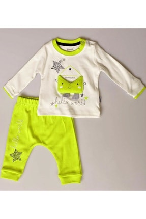 Miniworld Erkek Bebek Yenidoğan Hello World %100 Pamuklu 5 Li Hastane Çıkışı 15155