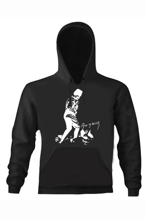 Art T-shirt Erkek Siyah Atatürk Kocatepe Kapüşonlu Unısex Sweatshirt ART018290M