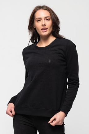 Mustang Kadın Baskılı Bisiklet Baskılı Sweatshirt 18-W00132-440