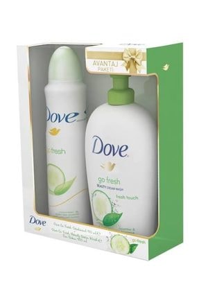 Dove Kadın Deodorant Sprey Go Fresh 150 ml + Sıvı Sabun Fresh 500 ml