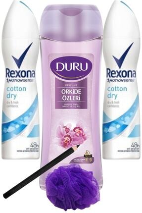 Rexona Cotton Dry Kadın Deo 150 Ml + Duru Orkide Duş Jeli 450ml/set 5 Parça