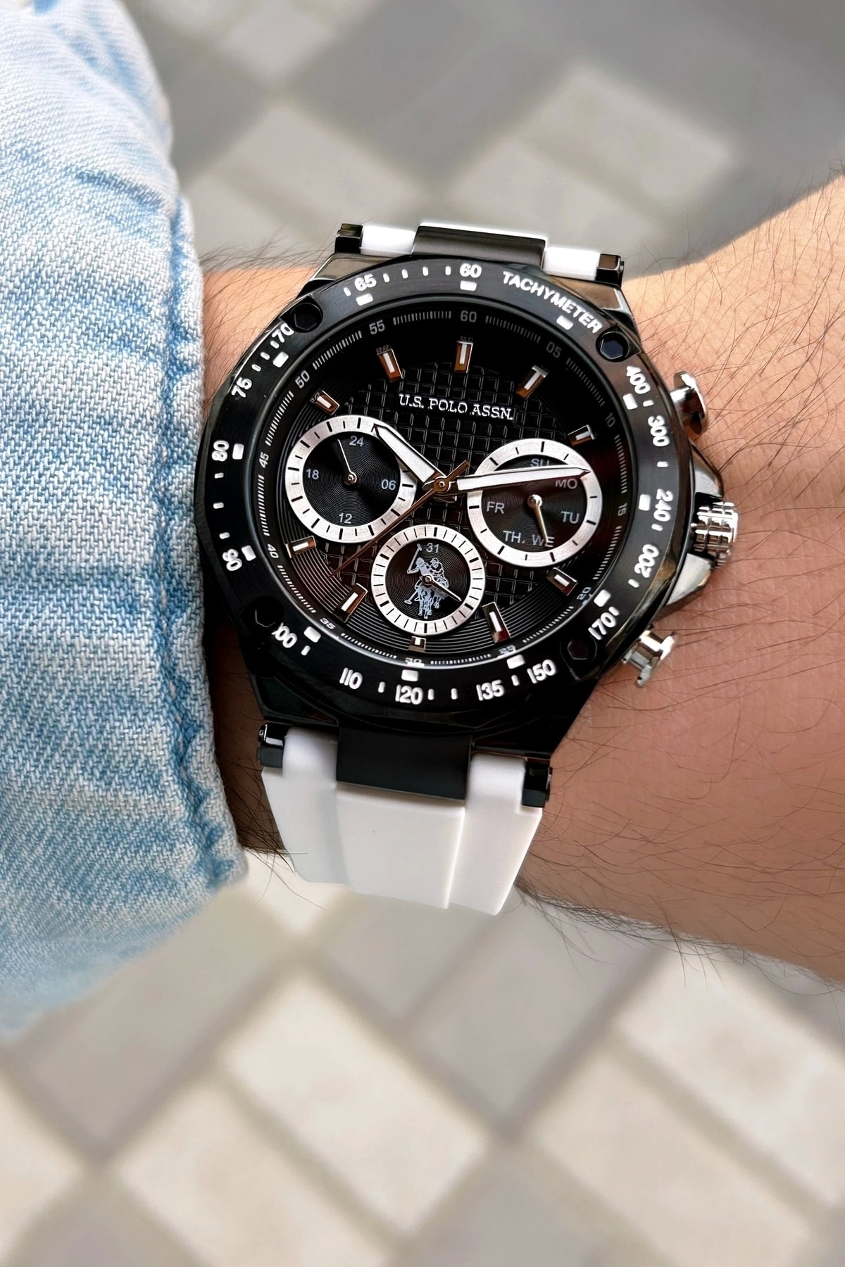 Us polo top assn chronograph watch