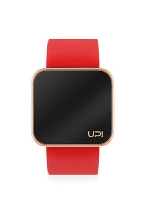 UpWatch Unisex Kol Saati 2UPWS2018522 TOUCH SHINY ROSE GOLD AND RED STRAP