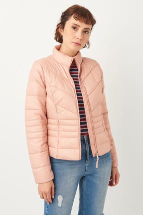 Vero Moda Kadın Pudra Dikiş Detaylı İnce Şişme Mont 10214801 VMSORAYA