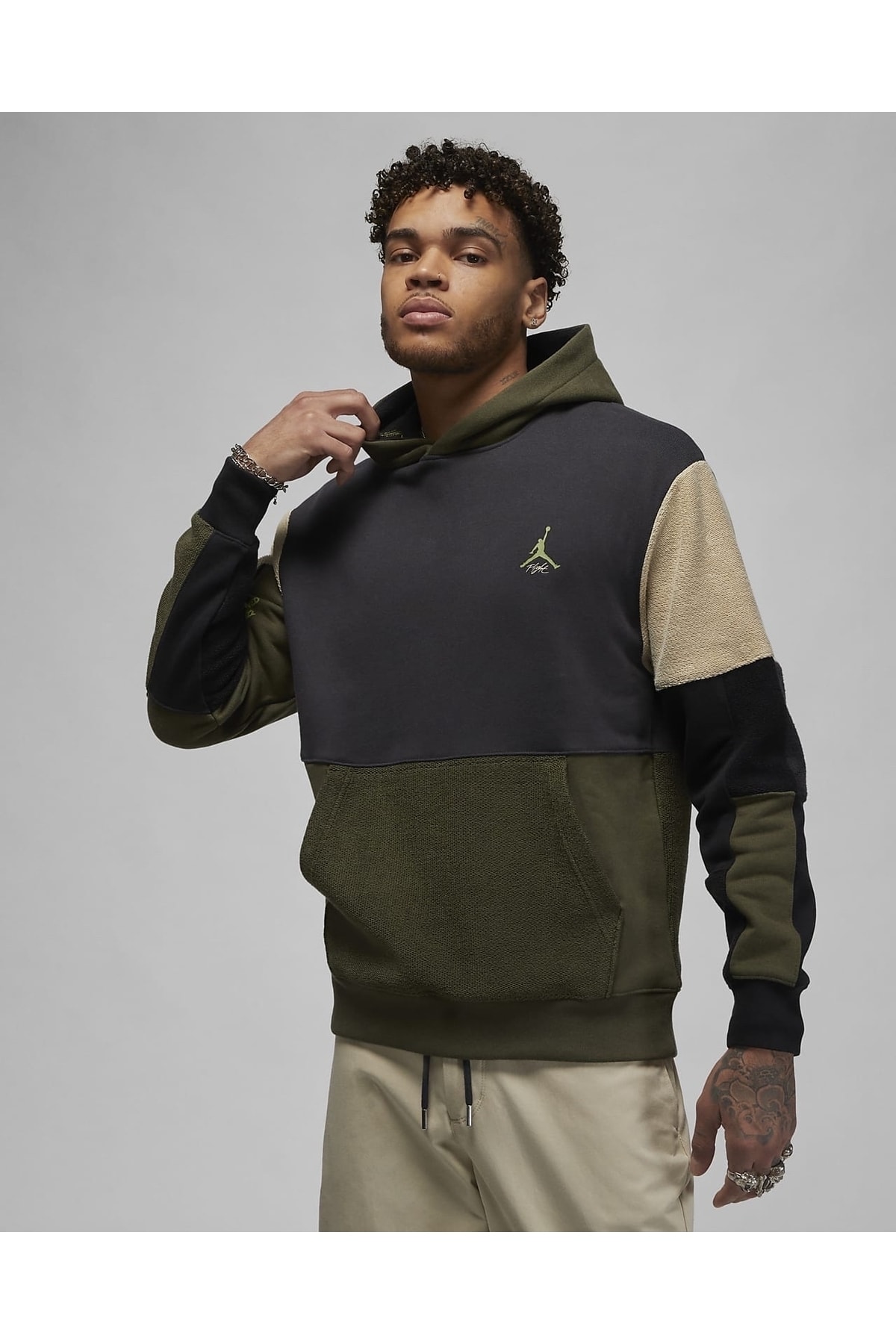 Olive shop canvas hoodie