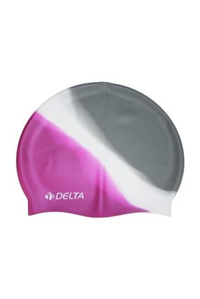 Delta Delta Silikon Bone 10 Adet Yüzücü Havuz Deniz Bonesi (Gökkuşağı)