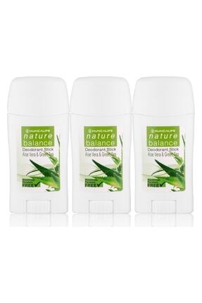 Hunca Nature Balance Deodorant Stick 50 ml - Aloe Vera & Yeşil Çay*3 Adet Avantajlı Paket