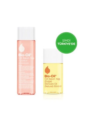 Bio Oil Cilt Bakım Yağı 125 Ml Çatlak Karşıtı & Nemlendirici + Natural Cilt Bakım Yağı 60 Ml